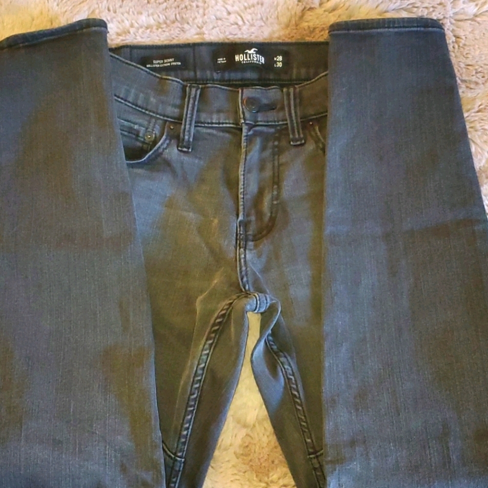 Men Hollister Black Skinny Jeans